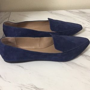 Steve Madden Blue Suede Flats